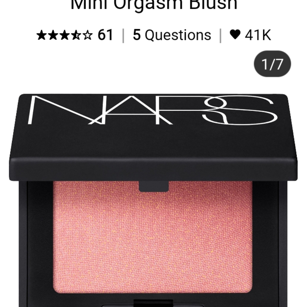 NARS MINI BLUSH- ORGASM 💖💖💖